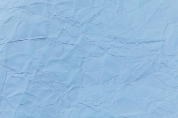 Blue crumpled paper