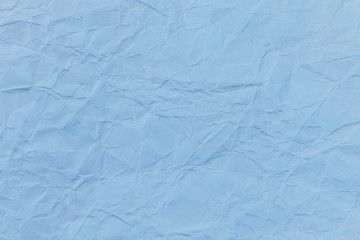 Blue crumpled paper