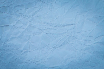 Blue crumpled paper