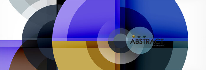 Fototapeta premium Vector fantastic circle modern geometric background template