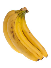 Bunch of bananas on white background