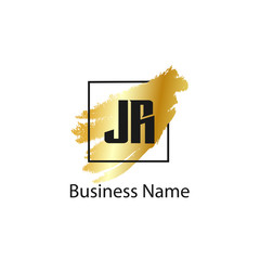 Initial Letter JR Logo Template Design