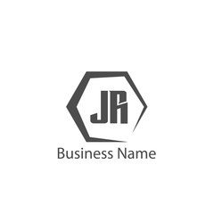 Initial Letter JR Logo Template Design