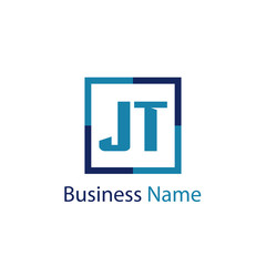 Initial Letter JT Logo Template Design