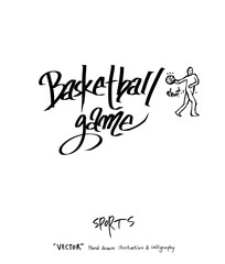 스포츠 포스터 / 손으로 그린 스포츠 그림