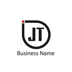 Initial Letter JT Logo Template Design