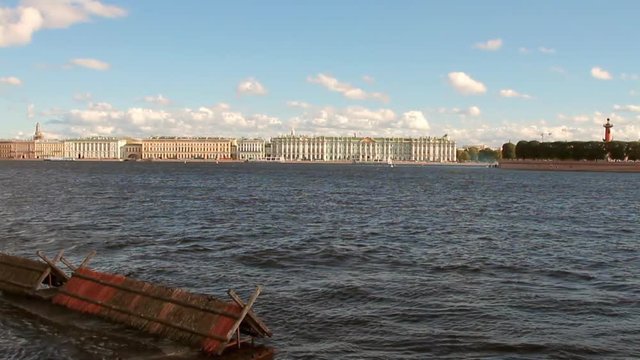 Neva River and city. St. Petersburg, Russia