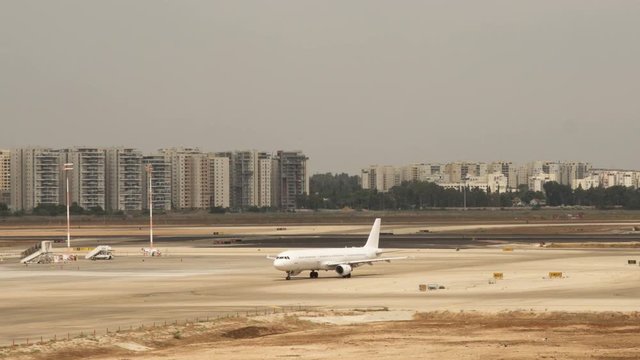 Unknown Unnamed and Unidentified aircraft Flight  board airplane ride after land on airport.