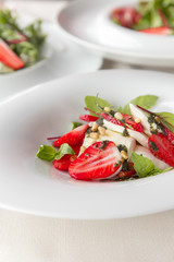 strawberries and cheese