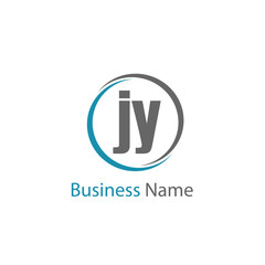 Initial Letter JY Logo Template Design