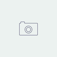 photo camera icon vector