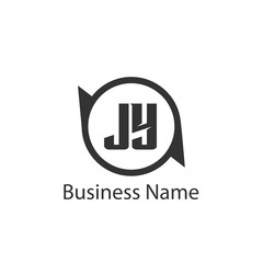 Initial Letter JY Logo Template Design