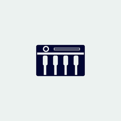piano icon vector
