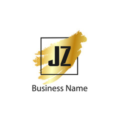 Initial Letter JZ Logo Template Design