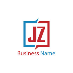 Obraz premium Initial Letter JZ Logo Template Design