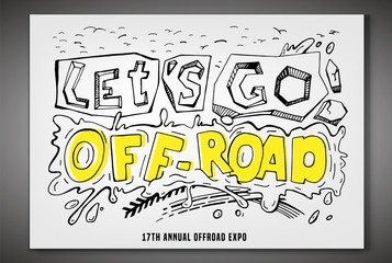 Off Road Hand Drawn Lettering