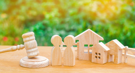 clarification of ownership of the house / real estate. court and division of property. concept of...