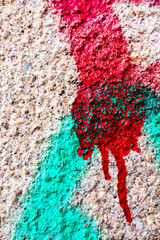 Fototapeta premium Detail graffiti on wall texture and background