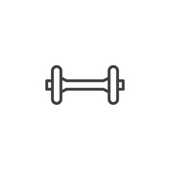 Dumbbell outline icon. linear style sign for mobile concept and web design. fitness, sport equipment simple line vector icon. Symbol, logo illustration. Pixel perfect vector graphics