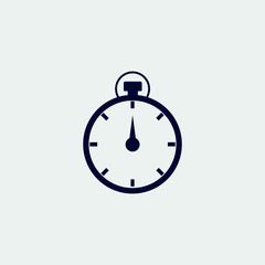 stopwatch icon, vector illustration. flat icon