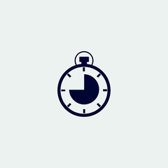stopwatch icon, vector illustration. flat icon