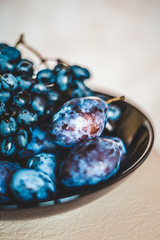 plum grapes