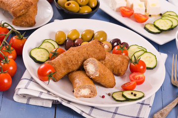 Bifteki greek meatballs.
