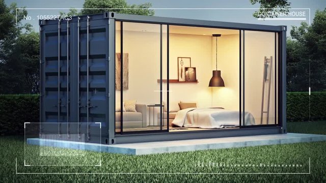 Digital interface with container house
