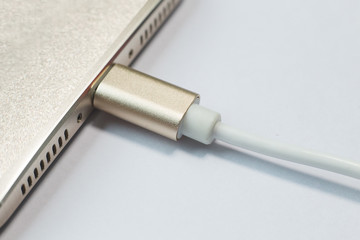 cable usb type c it connection device close up image.
