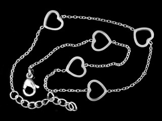 Ankle bracelet. Bangle. Stainless steel