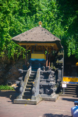 Obraz premium Goa Lawah Temple in Bali, Indonesia. Bali is an Indonesian island and known as a tourist destination. Majority of people in Bali believe in the Hindu religion.