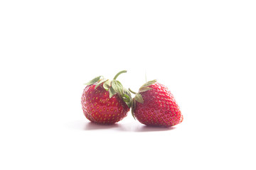 Strawberry fresh ripe sweet berry isolated on white