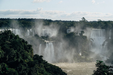Brazil, the Iguazu Falls. One of the biggest waterfalls in the world.