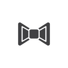 Bow tie vector icon. filled flat sign for mobile concept and web design. tie simple solid icon. Symbol, logo illustration. Pixel perfect vector graphics