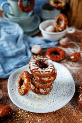 Fried potatoe doughnuts