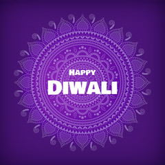 Vector Illustration on the theme of the holiday diwali. Deepavali light and fire festival.  Vector background of ornament.
