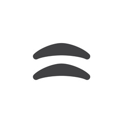 Makeup Eyelid vector icon. filled flat sign for mobile concept and web design. simple solid icon. Symbol, logo illustration. Pixel perfect vector graphics