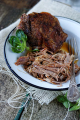 Homemade pulled pork