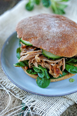 Pulled pork sandwich