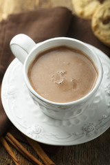 Hot chocolate with cinnamon