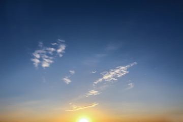 View of beautiful blue sky