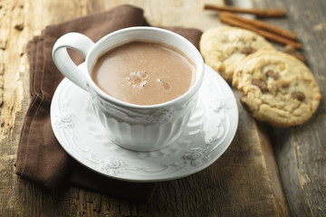 Hot chocolate with cinnamon