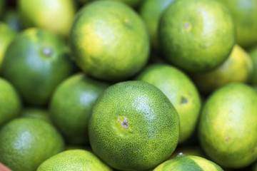 fresh green citrus fruit