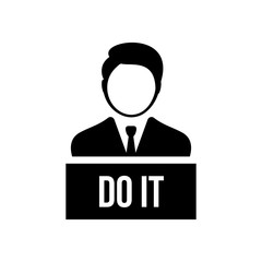 Hand Holding Megaphone With OFFER Announcement