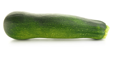 Fresh zucchini on white background