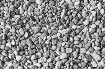 Sea smooth stones, beach background, beach, sun.