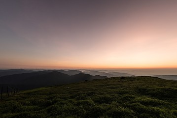 Obraz premium 草原の夜明け