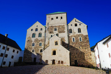 Exterior of Turku Castle In Summer