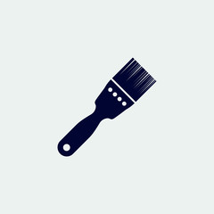 paint brush icon, vector illustration. flat icon.