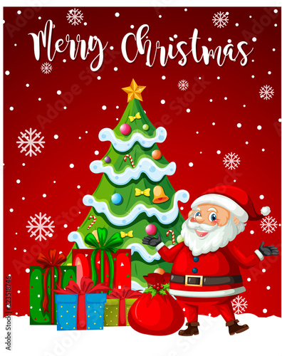 santa claus merry christmas template stock image and royalty free